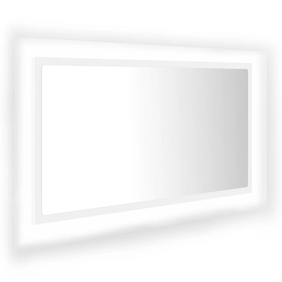 Badkamerspiegel Led 80X8,5X37 Cm Acryl Wit