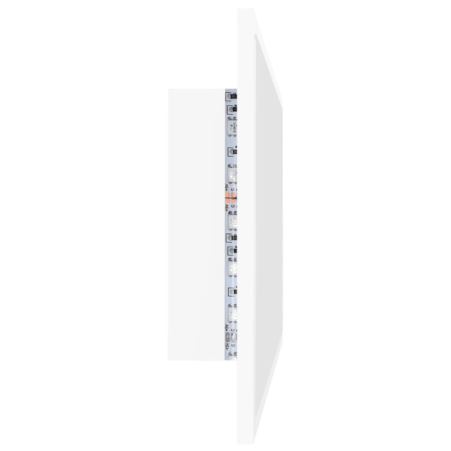 Badkamerspiegel Led 80X8,5X37 Cm Acryl Wit