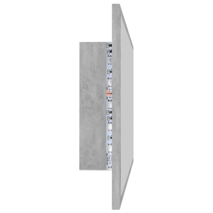 Badkamerspiegel Led 80X8,5X37 Cm Acryl Betongrijs