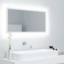 Badkamerspiegel Led 90X8,5X37 Cm Acryl Wit