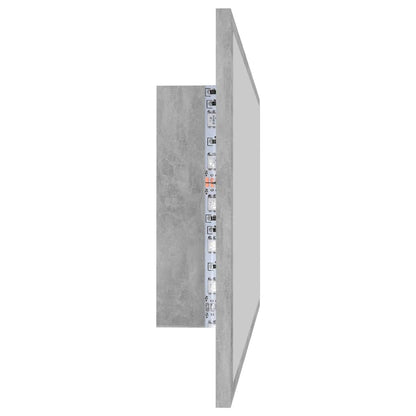 Badkamerspiegel Led 90X8,5X37 Cm Acryl Betongrijs