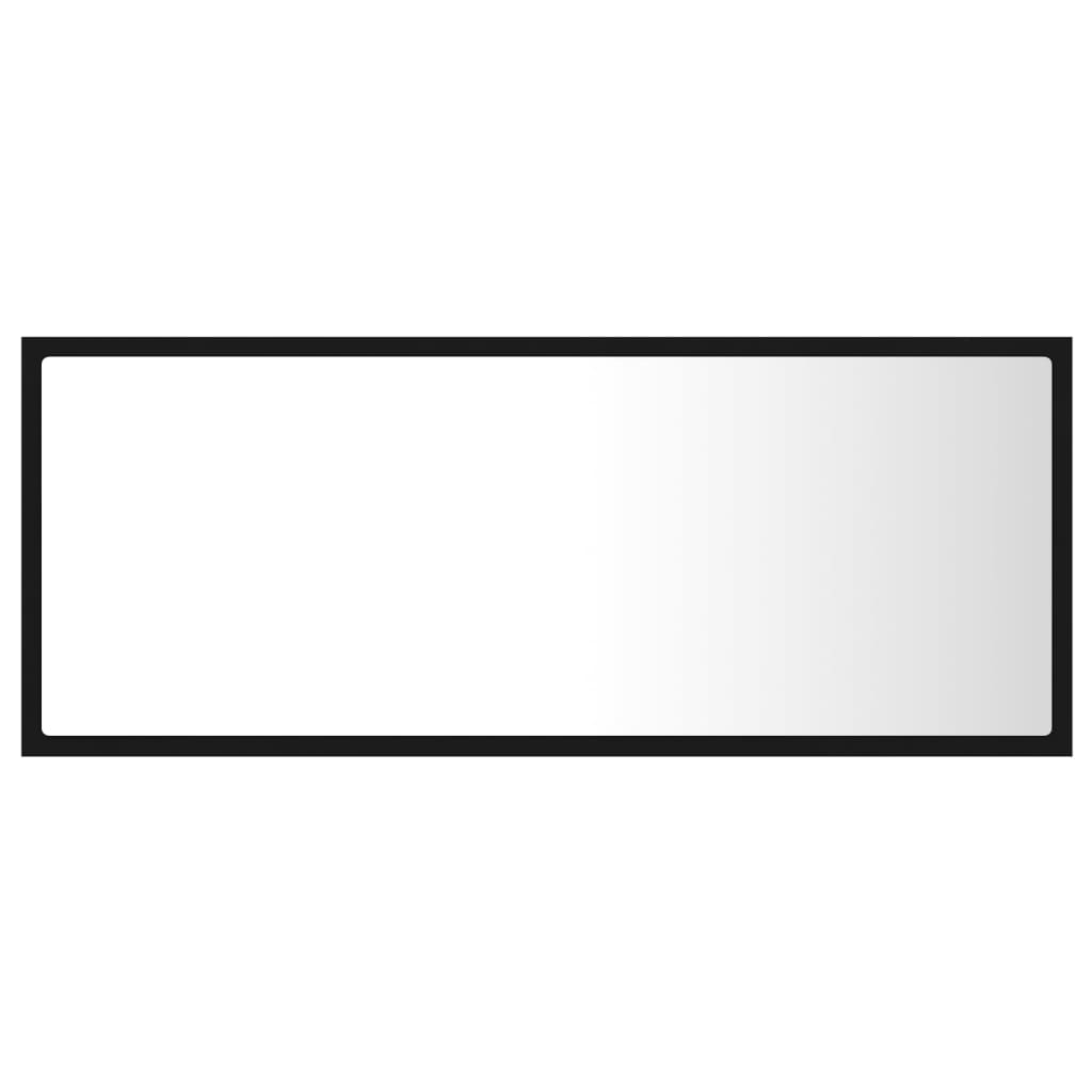 Badkamerspiegel Led 00X8,5X37 Cm Acryl Zwart