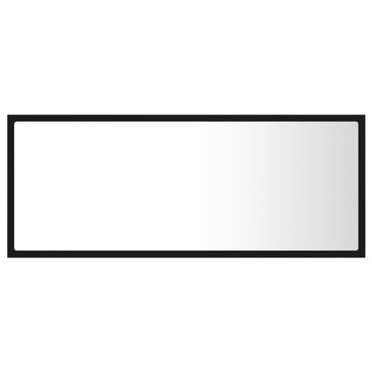 Badkamerspiegel Led 00X8,5X37 Cm Acryl Zwart
