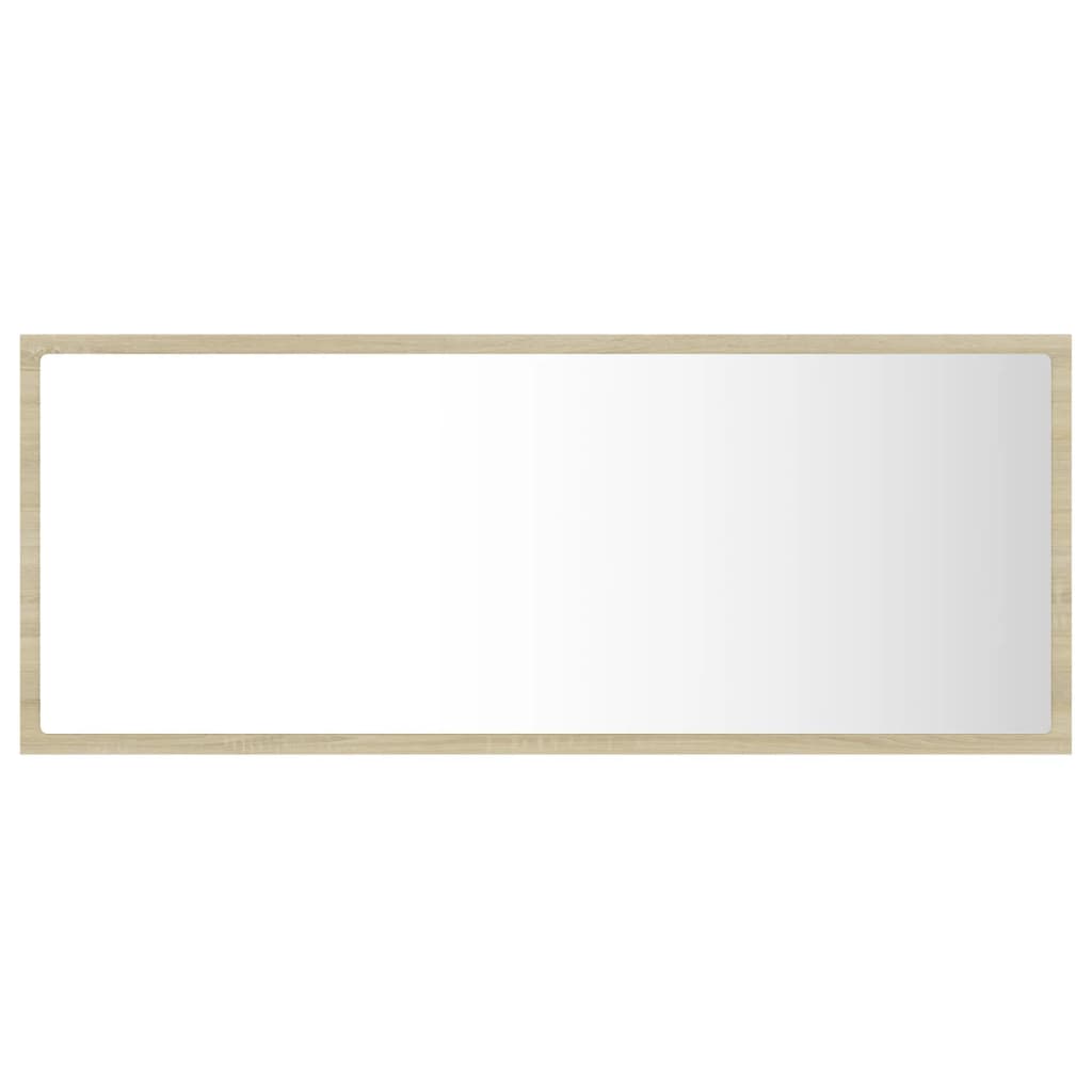 Badkamerspiegel Led 00X8,5X37 Cm Acryl Kleurig Sonoma eiken