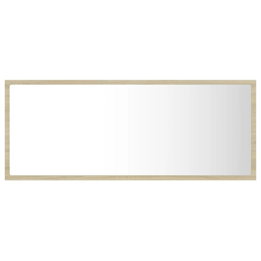 Badkamerspiegel Led 00X8,5X37 Cm Acryl Kleurig Sonoma eiken