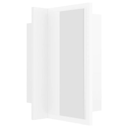 Badkamerkast Met Spiegel En Led 40X2X45 Cm Acryl Wit