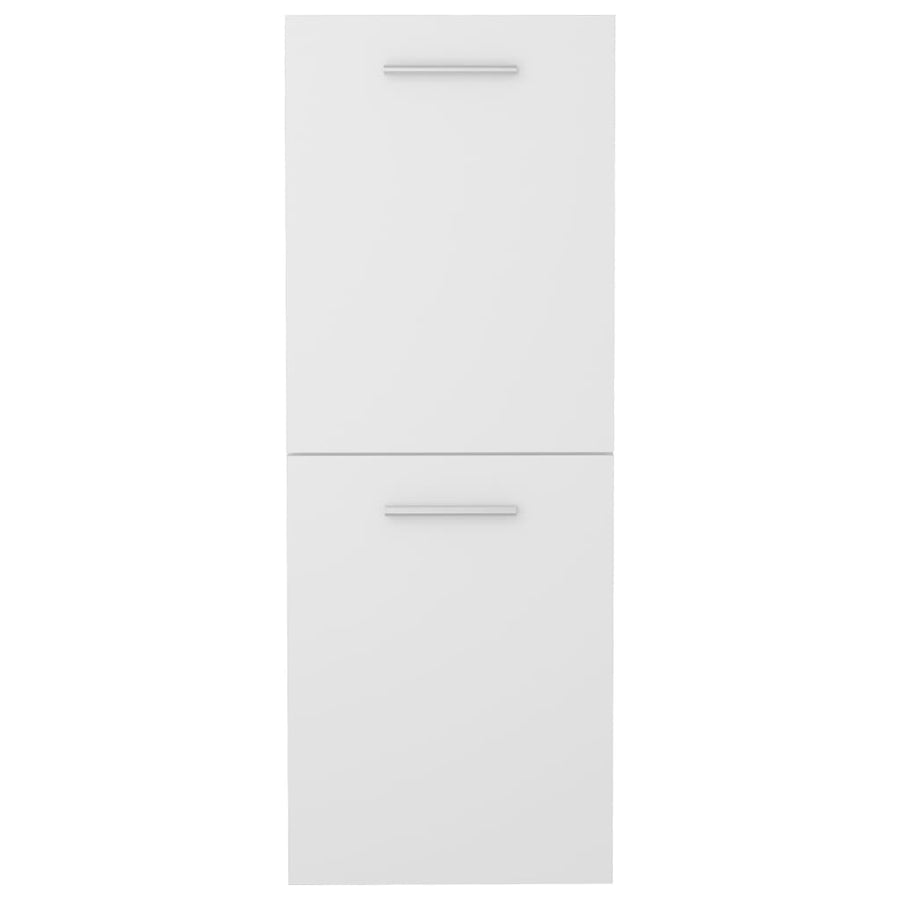 Badkamerkast 30X30X80 Cm Bewerkt Hout Wit