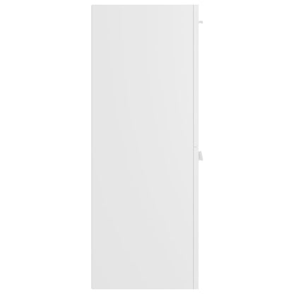 Badkamerkast 30X30X80 Cm Bewerkt Hout Wit