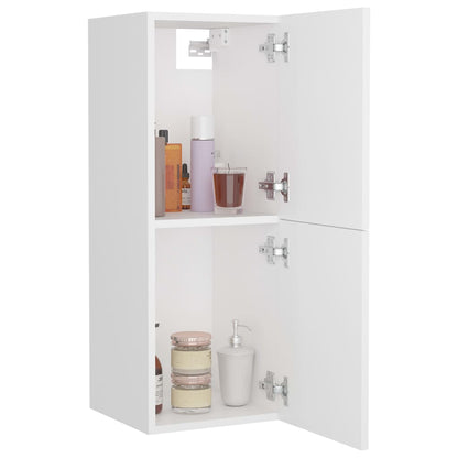 Badkamerkast 30X30X80 Cm Bewerkt Hout Wit
