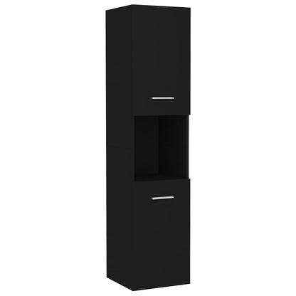 Badkamerkast 30X30X30 Cm Bewerkt Hout Zwart