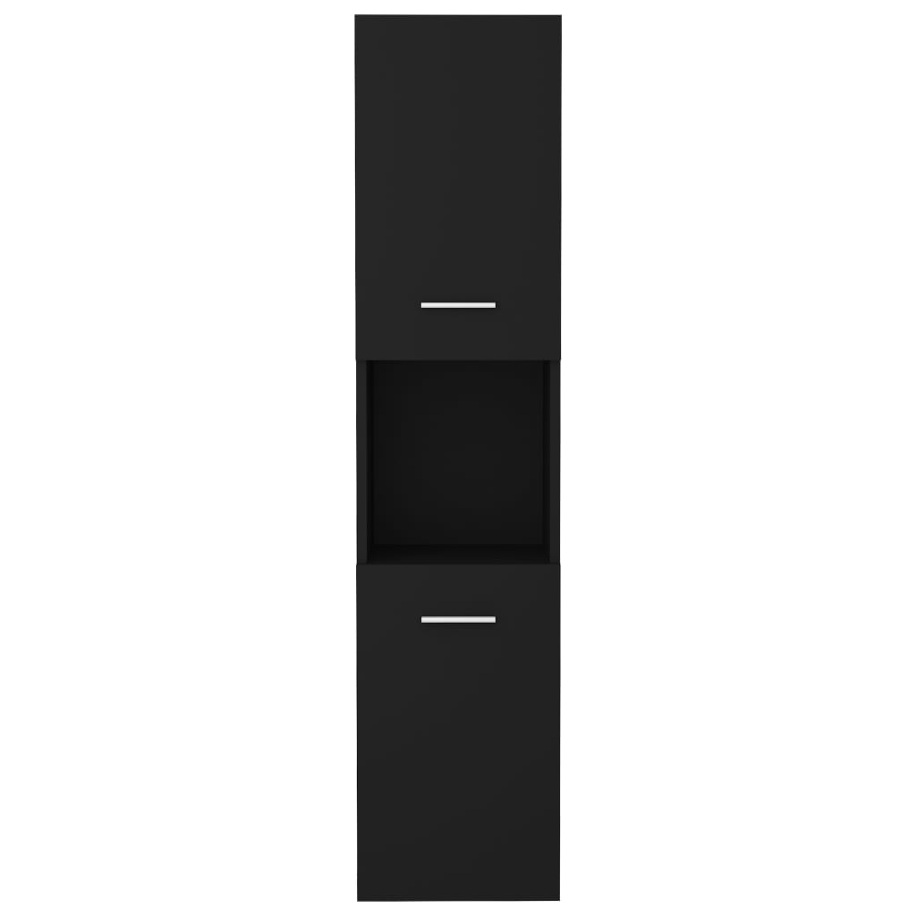 Badkamerkast 30X30X30 Cm Bewerkt Hout Zwart