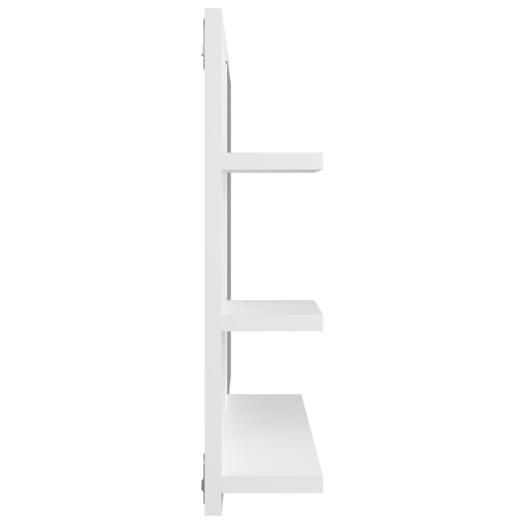 Badkamerspiegel 60X0,5X45 Cm Bewerkt Hout Wit