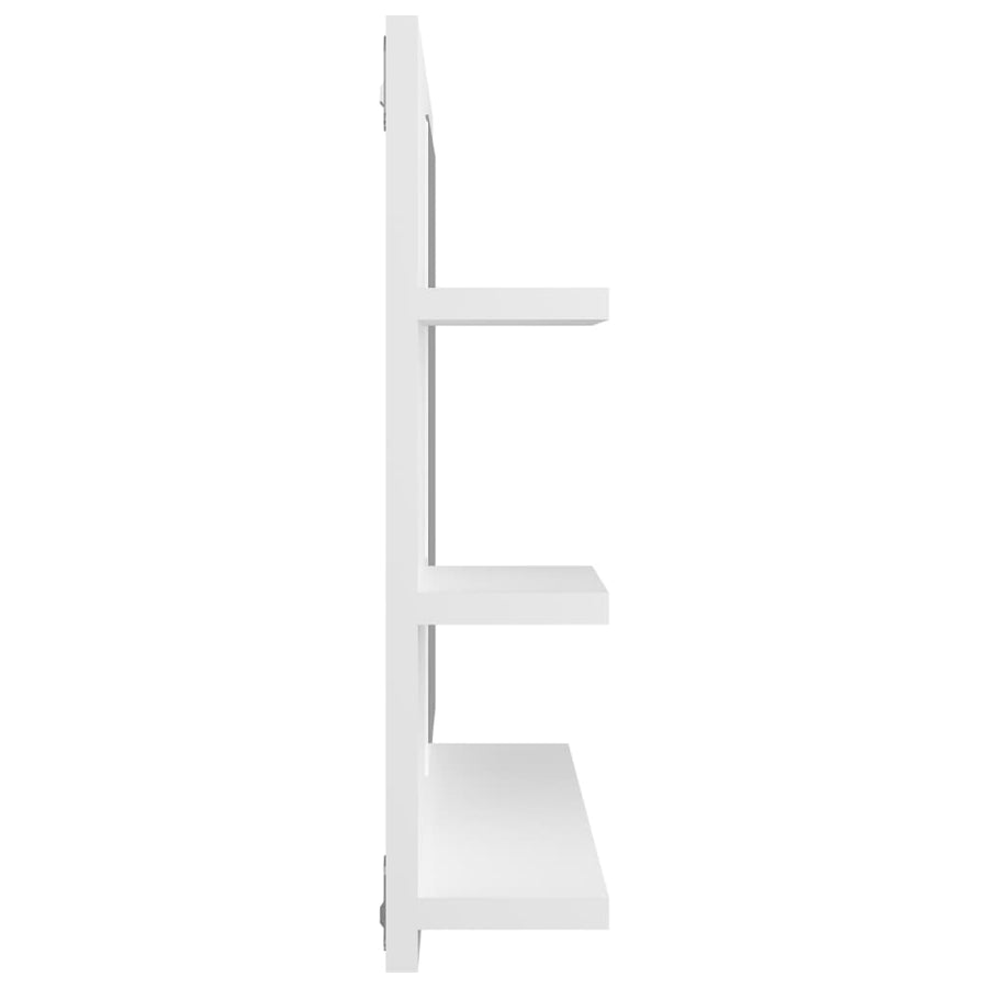 Badkamerspiegel 60X0,5X45 Cm Bewerkt Hout Wit