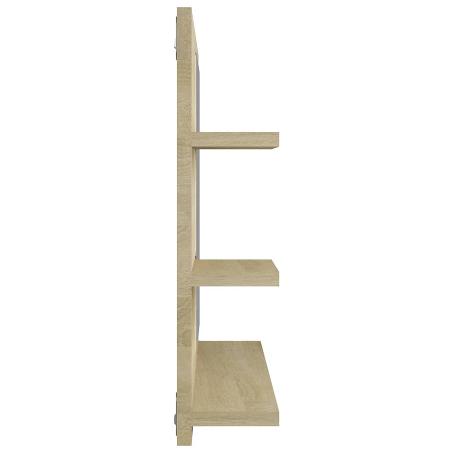 Badkamerspiegel 60X0,5X45 Cm Spaanplaat Kleurig Sonoma eiken