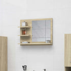 Bathroom mirror 60x10.5x45 cm engineered wood Sonoma oak-coloured