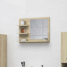 Badkamerspiegel 60X0,5X45 Cm Spaanplaat Kleurig Sonoma eiken
