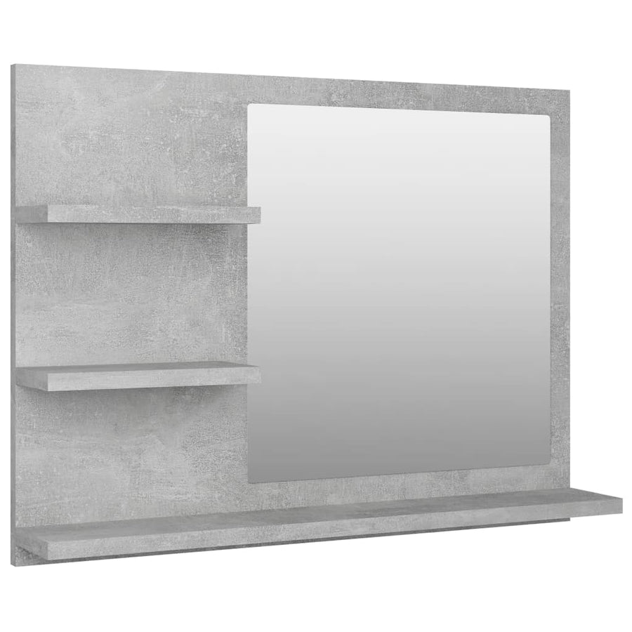 Badkamerspiegel 60X0,5X45 Cm Spaanplaat Betongrijs