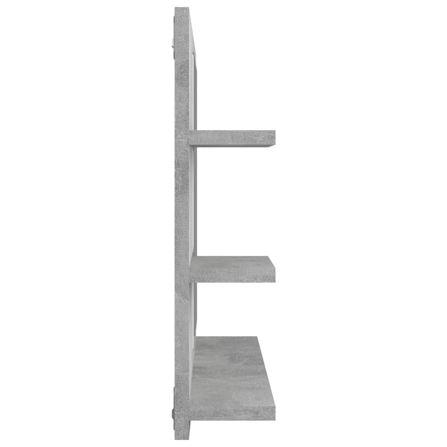 Badkamerspiegel 60X0,5X45 Cm Spaanplaat Betongrijs