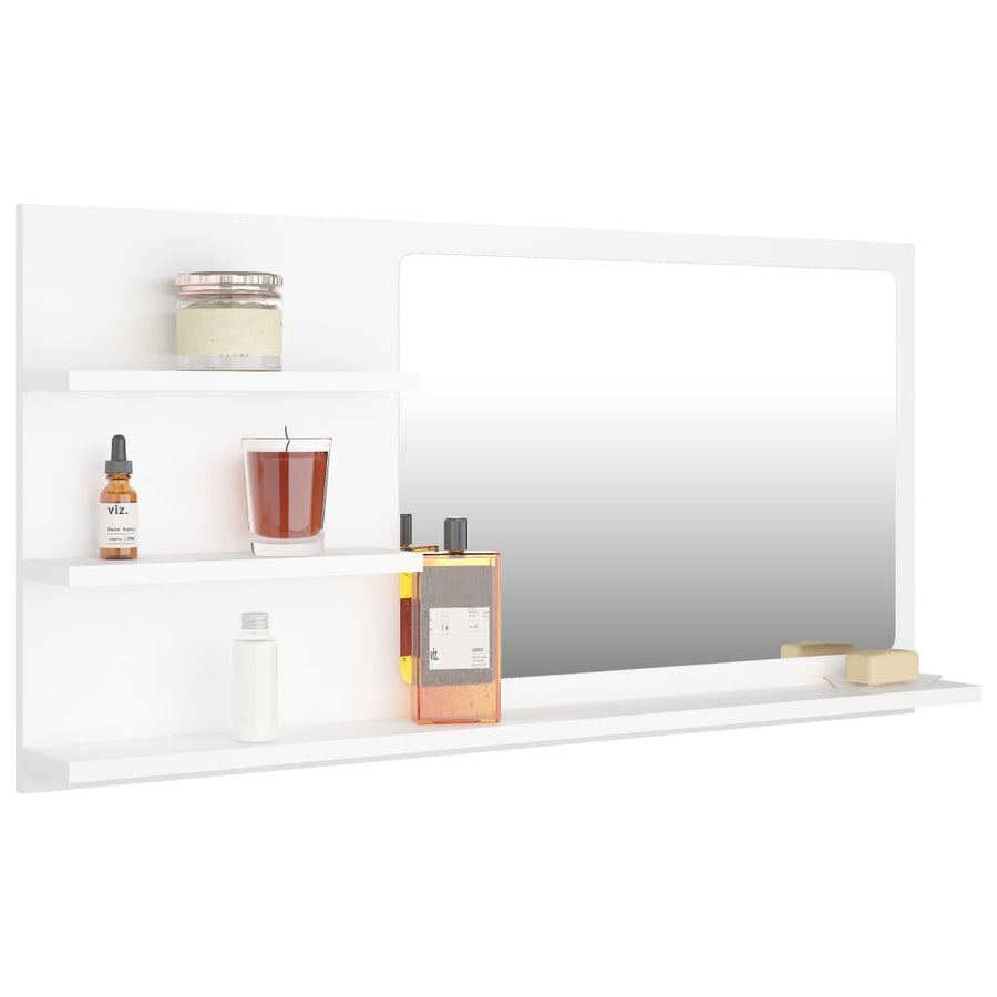 Badkamerspiegel 90X0,5X45 Cm Spaanplaat Wit