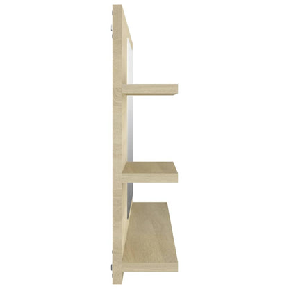 Badkamerspiegel 90X0,5X45 Cm Spaanplaat Kleurig Sonoma eiken