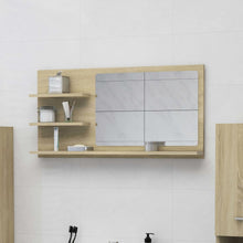 Badkamerspiegel 90X0,5X45 Cm Spaanplaat Kleurig Sonoma eiken