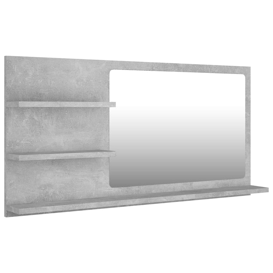 Badkamerspiegel 90X0,5X45 Cm Spaanplaat Betongrijs