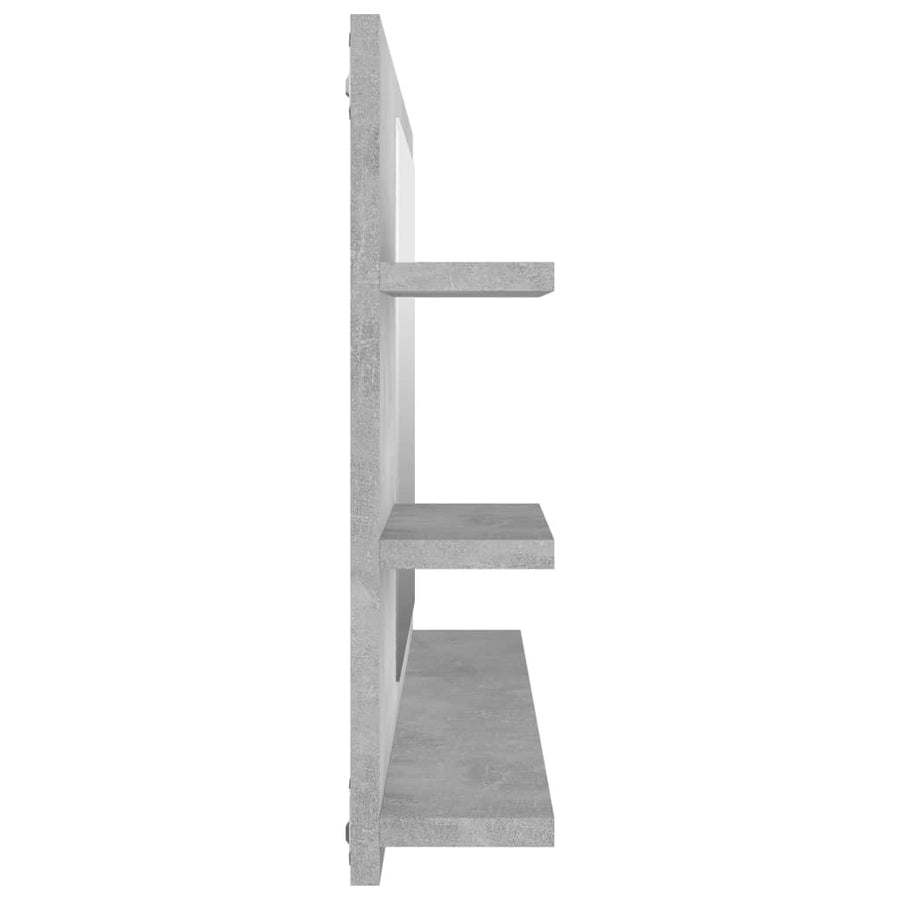 Badkamerspiegel 90X0,5X45 Cm Spaanplaat Betongrijs