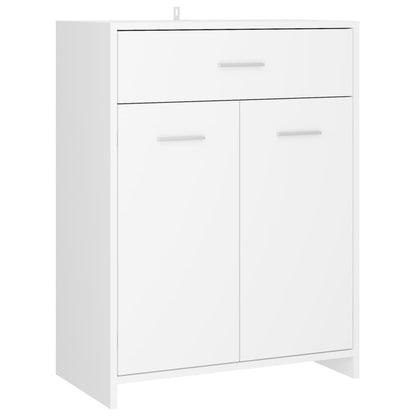 Badkamerkast 60X33X80 Cm Bewerkt Hout Wit