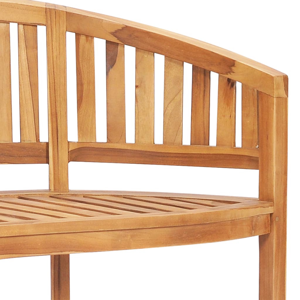 3-Delige Loungeset Banaanvormig Massief Teakhout 1