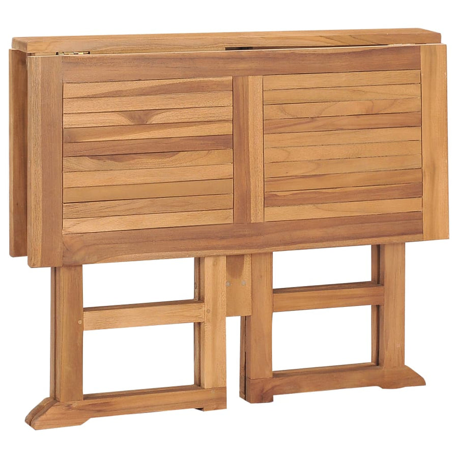 5-Delige Tuinset Inklapbaar Massief Teakhout 90 x 90 x 75 cm Zonder armleuning Vierkant