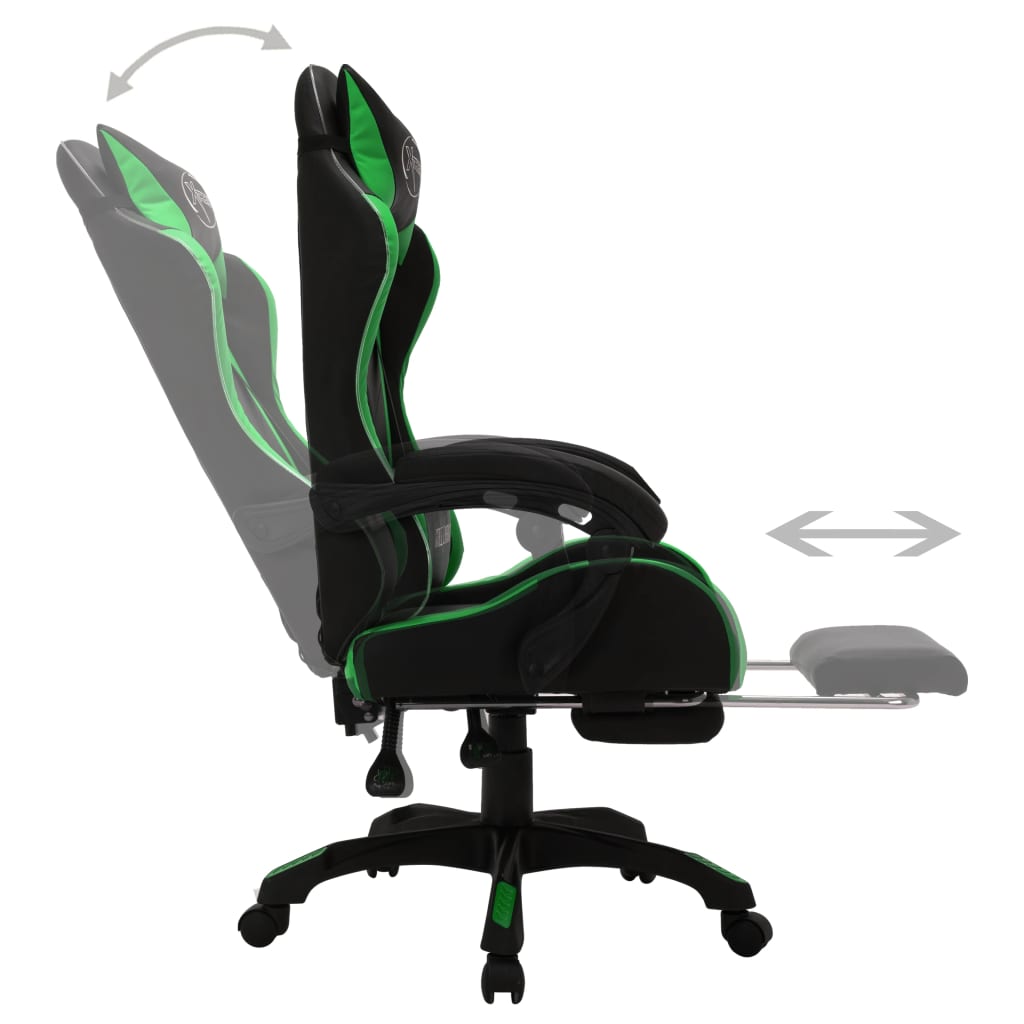 Racestoel Met Rgb Led-Verlichting Kunstleer 1