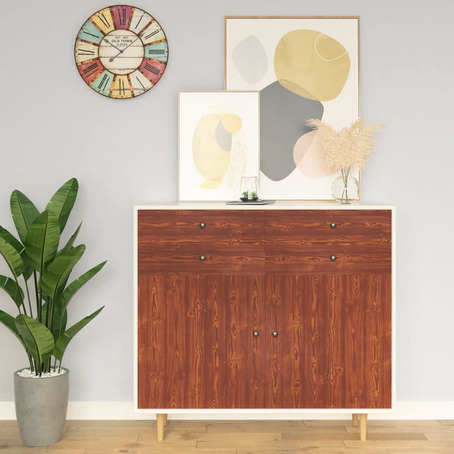 Meubelfolie zelfklevend 500x90 cm PVC acaciakleurig 1 acacia