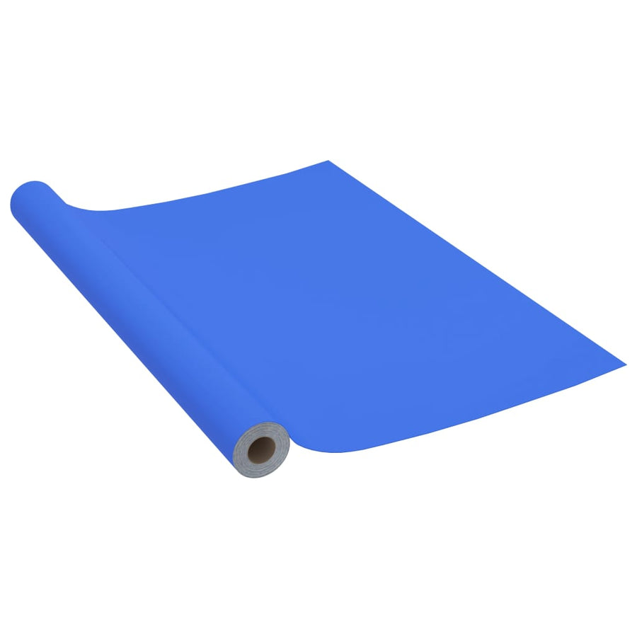 Meubelfolie Zelfklevend 500X90 Cm Pvc Hoogglans Blauw 1 high gloss blue