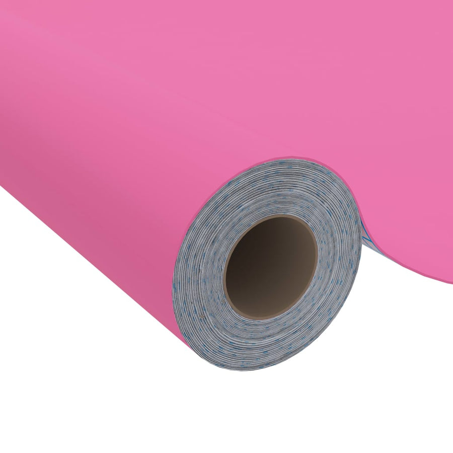 Meubelfolie Zelfklevend 500X90 Cm Pvc Hoogglans Roze 1 high gloss pink