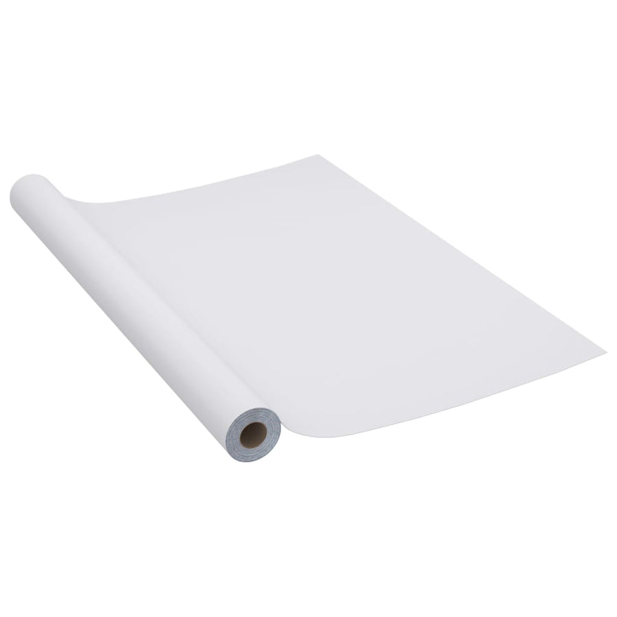 Meubelfolie zelfklevend 500x90 cm PVC hoogglans zilverkleurig 1 high gloss silver