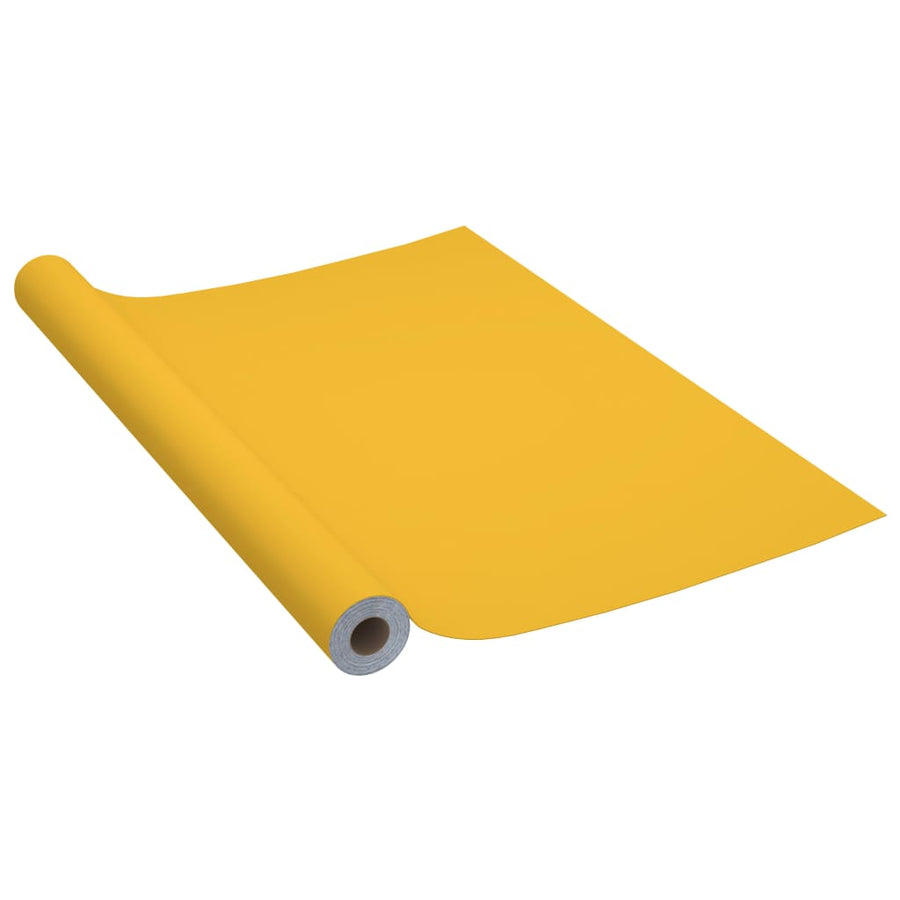 Meubelfolie Zelfklevend 500X90 Cm Pvc Hoogglans Goudkleurig 1 high gloss gold