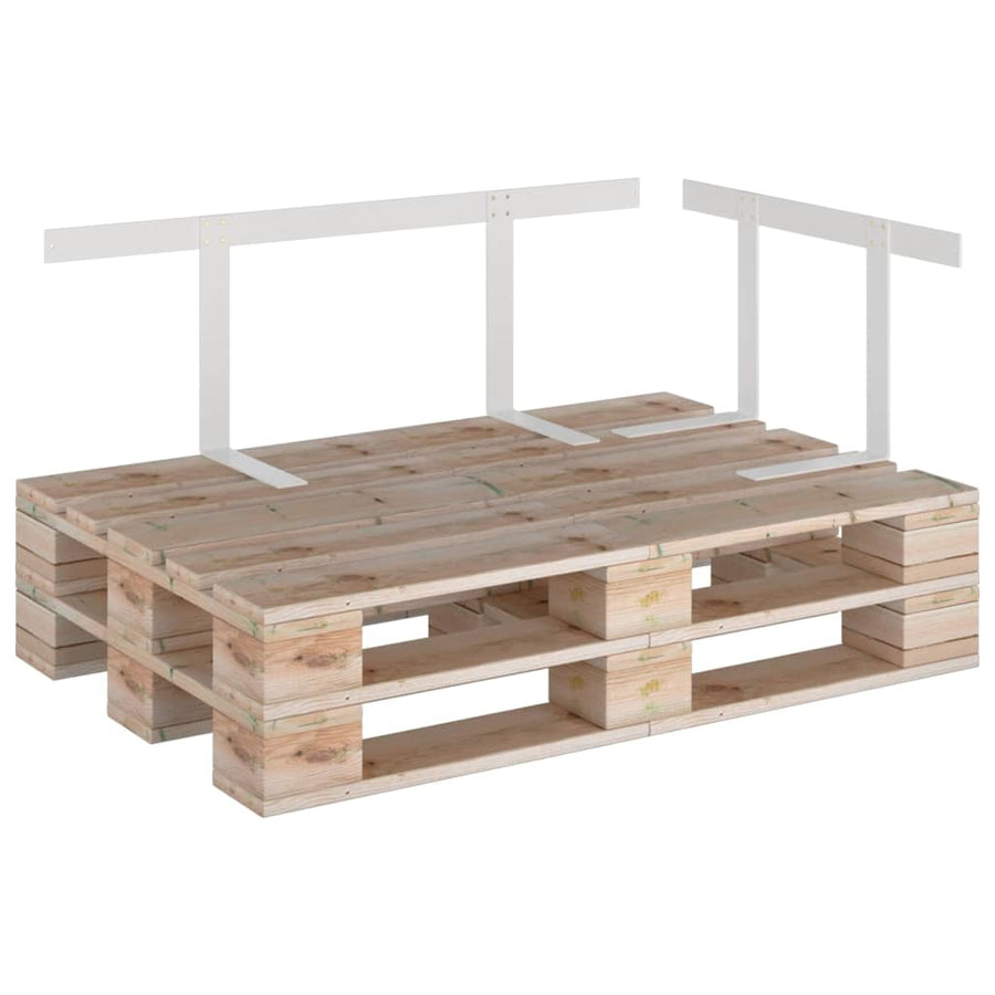 Rugleuning Voor Palletbank Ijzer Wit