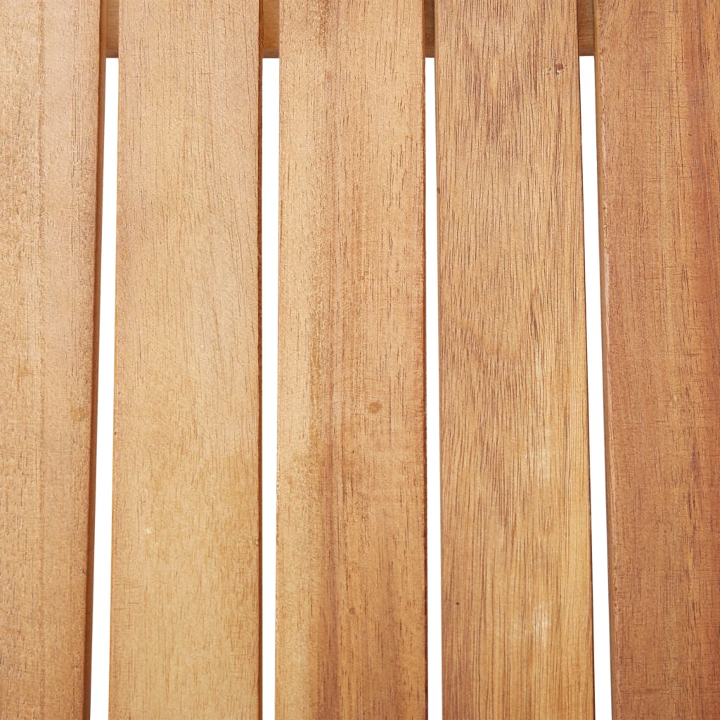 3-delige Tuinset poly rattan en massief acaciahout zwart