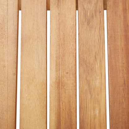 3-delige Tuinset poly rattan en massief acaciahout zwart