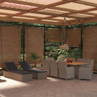 -Delige Tuinset Poly Rattan Bruin