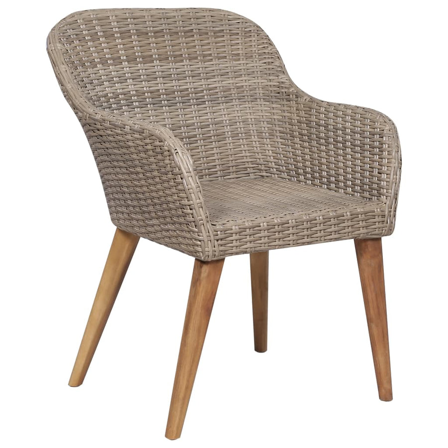 -Delige Tuinset Poly Rattan 7 Bruin en wit