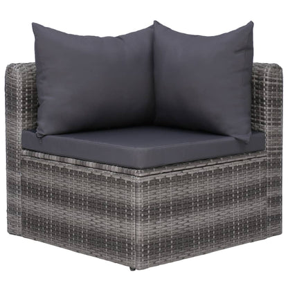 9-Delige Loungeset Met Kussens Poly Rattan 1