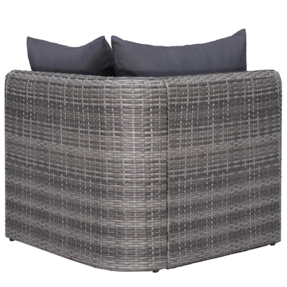 9-Delige Loungeset Met Kussens Poly Rattan 1