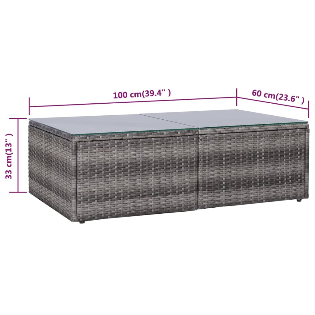 9-Delige Loungeset Met Kussens Poly Rattan 1