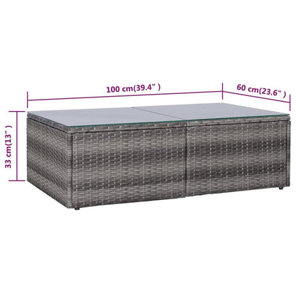 9-Delige Loungeset Met Kussens Poly Rattan 1