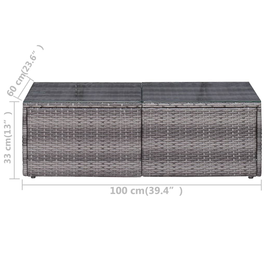 9-Delige Loungeset Met Kussens Poly Rattan 1