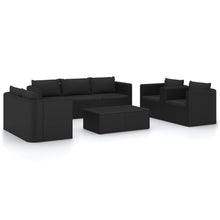 9-Delige Loungeset Met Kussens Poly Rattan 1