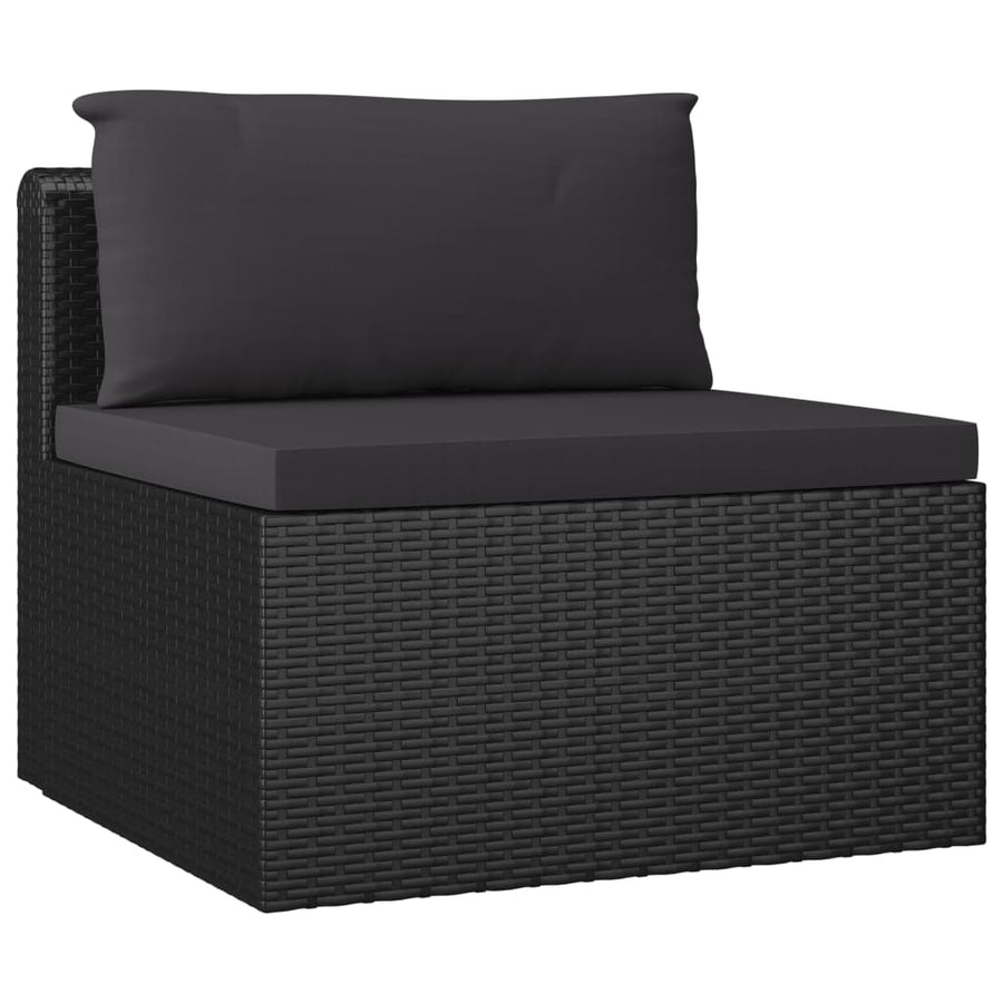 9-Delige Loungeset Met Kussens Poly Rattan 1