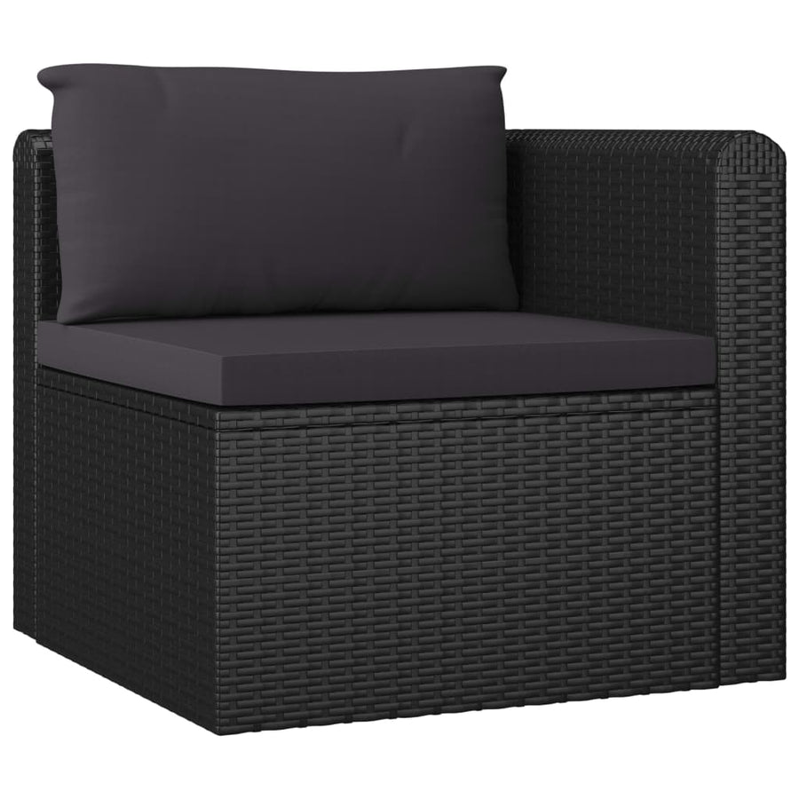 9-Delige Loungeset Met Kussens Poly Rattan 1