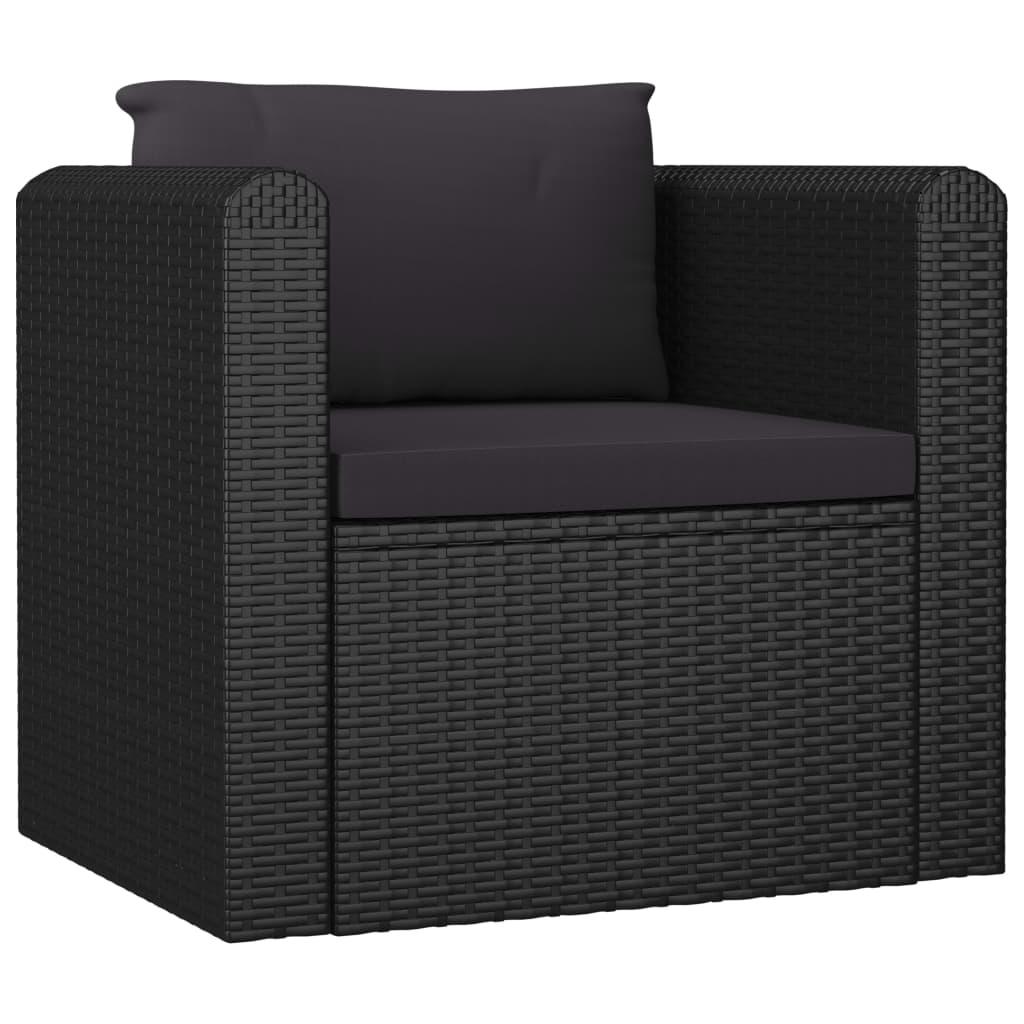 7-Delige Loungeset Met Kussens Poly Rattan 1